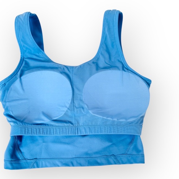 NWT Mono B Sports Bra - M - Blue - Longline Padded Activewear - Picture 3 of 3